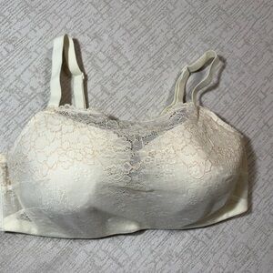 Elegant Cream Lace Bra Scarlette 36D like new!
